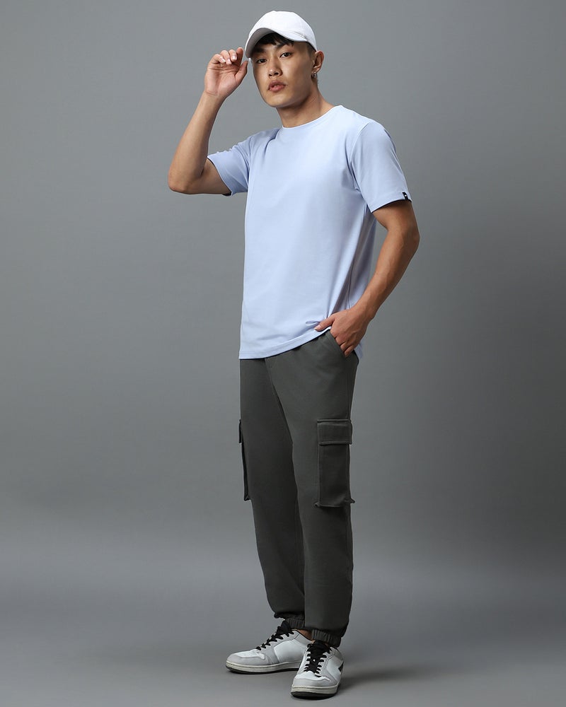 bewakoof Men's Grey Oversized Cargo Warm Joggers - Image 5